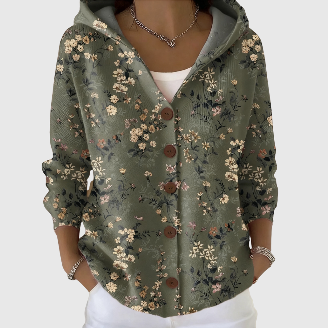Janke | Gebreid vest met capuchon