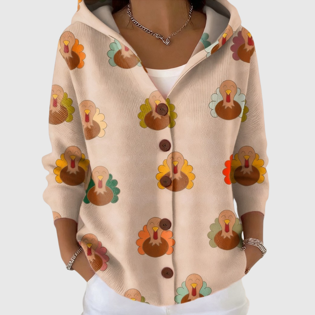 Hetty | Gebreid vest met capuchon