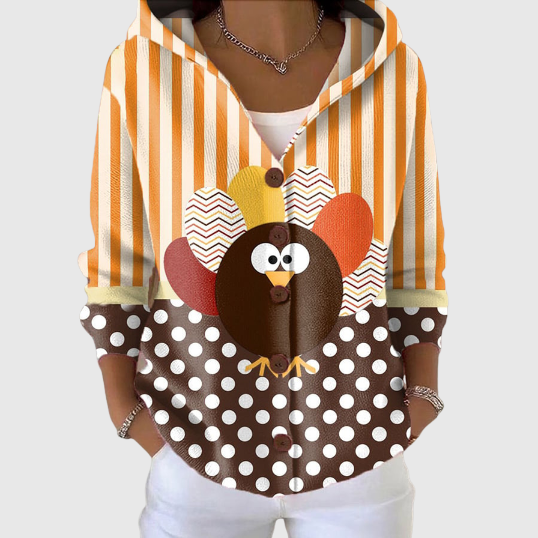 Marjolein | Gebreid vest met capuchon