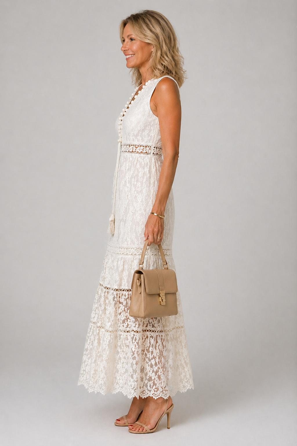 Elara | Beige Jurk