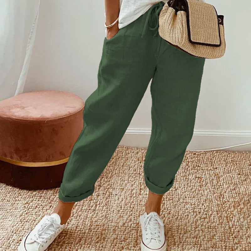 Elegante Comfortabele Vloeiende Broek