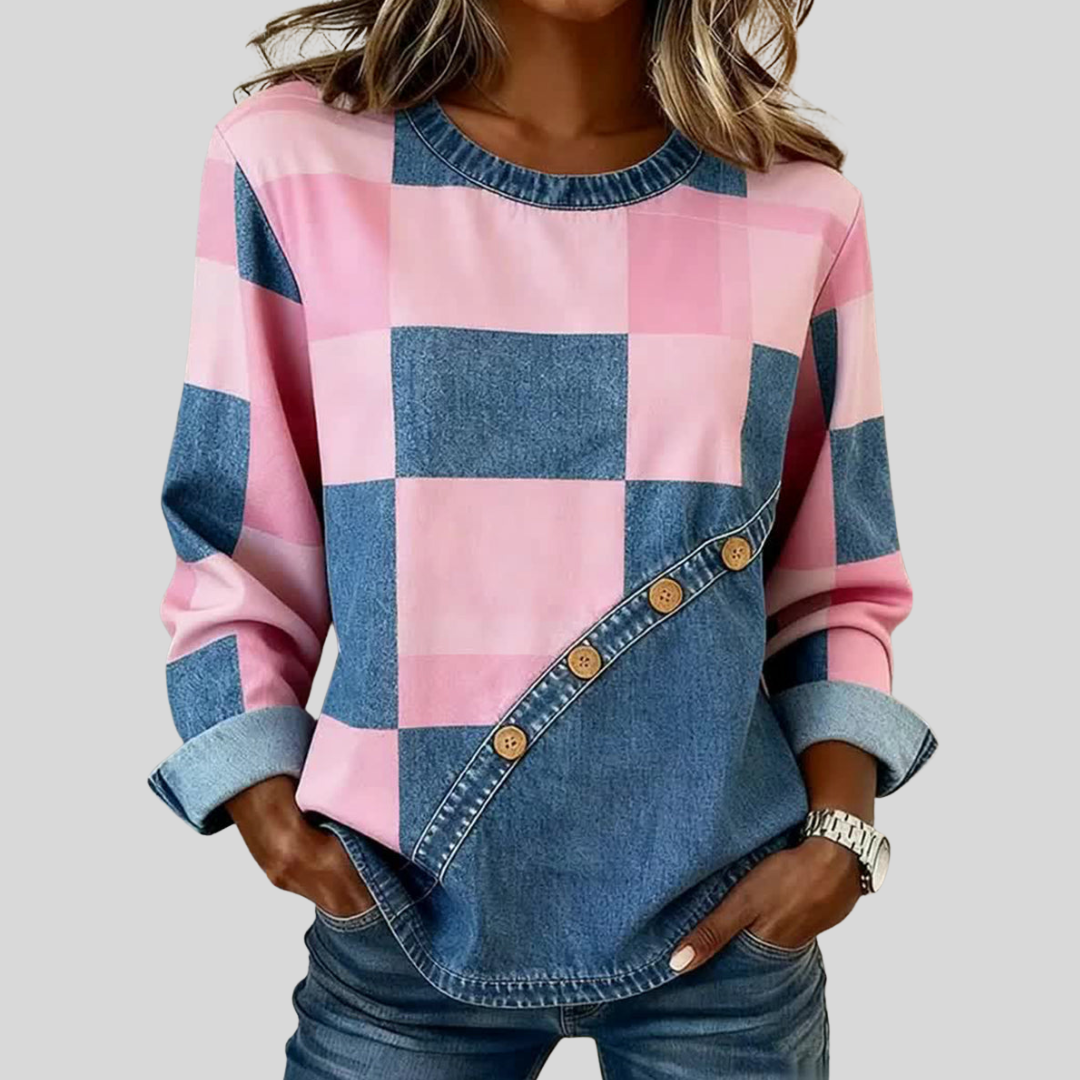 Tindelle | Patchwork Kunst Sweatshirt