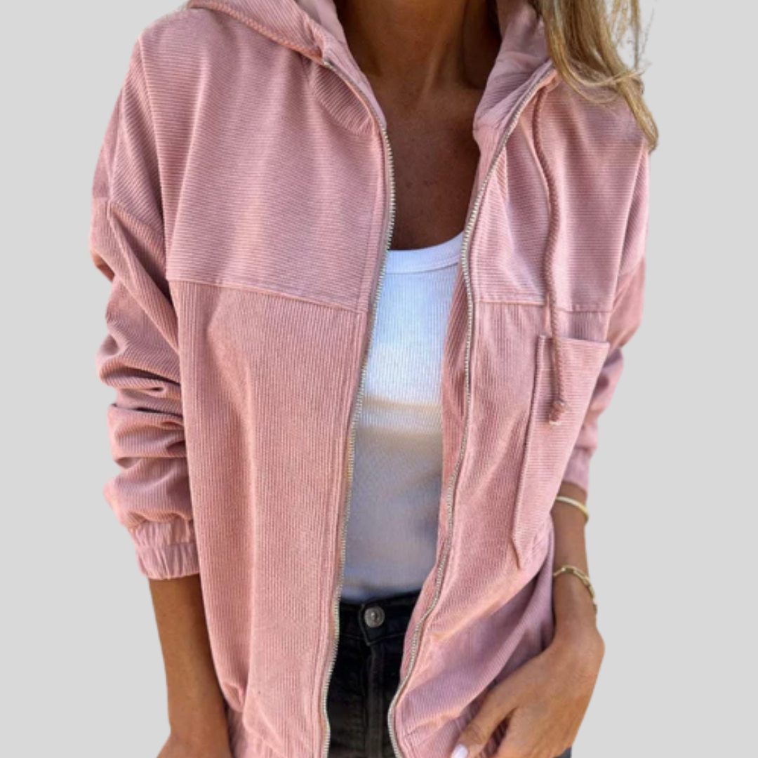 Mabel | Zacht gilet met rits