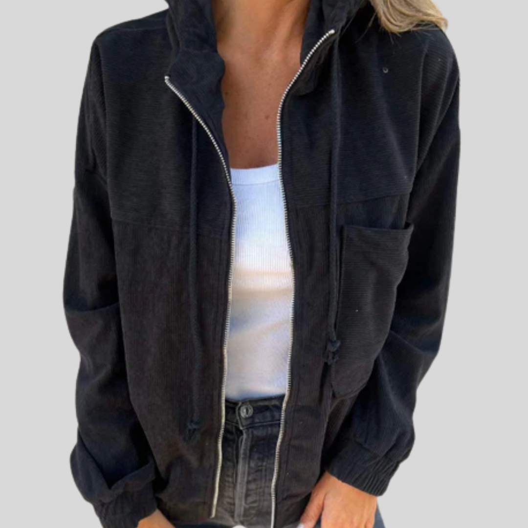 Mabel | Zacht gilet met rits