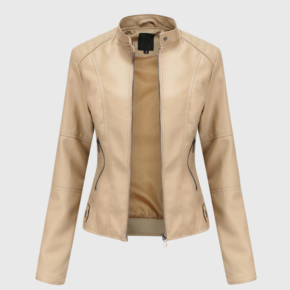 Giorgina | Elegante Leren Jas voor Dames