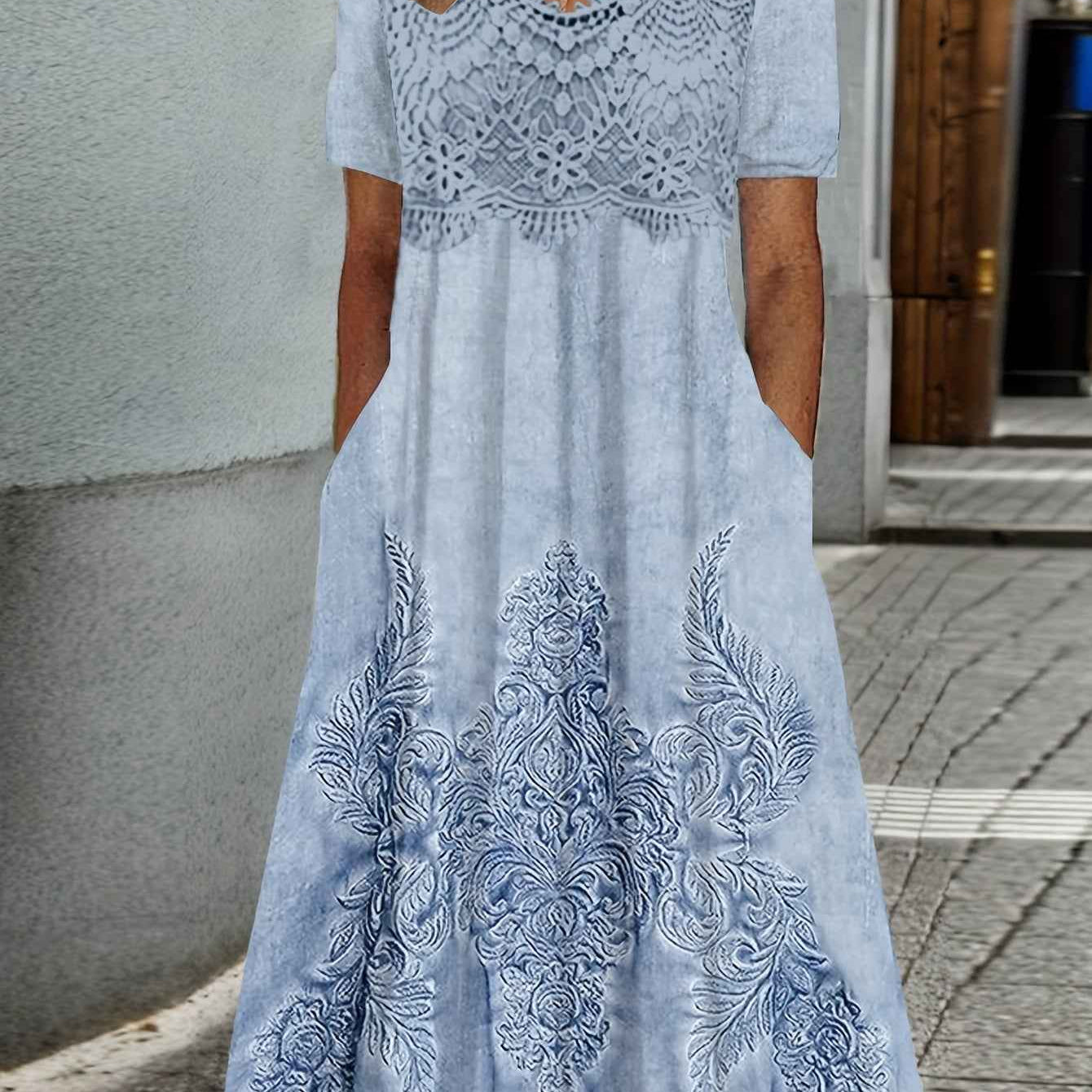 INDIGO | ELEGANTE MIDI BLOEMENJURK
