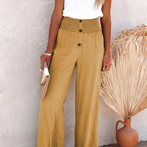Riana - Hoge Taille Relaxed Broek