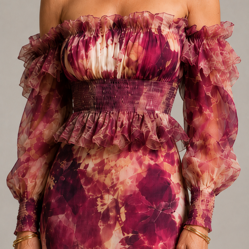 Angelique | Jumpsuit met volantmouwen