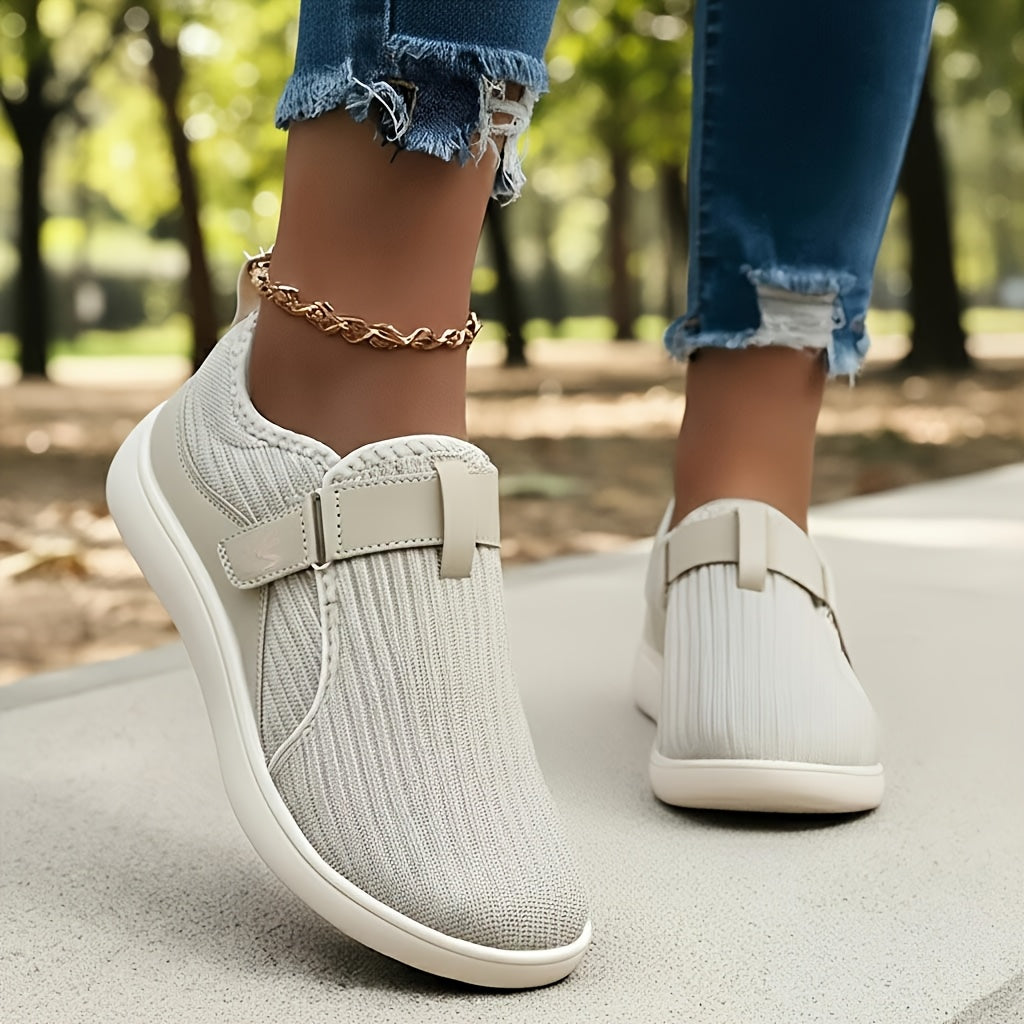 Anke | Verstelbare Comfort-Sneaker met Extra Brede Pasvorm – Moeiteloos aan- en uittrekken