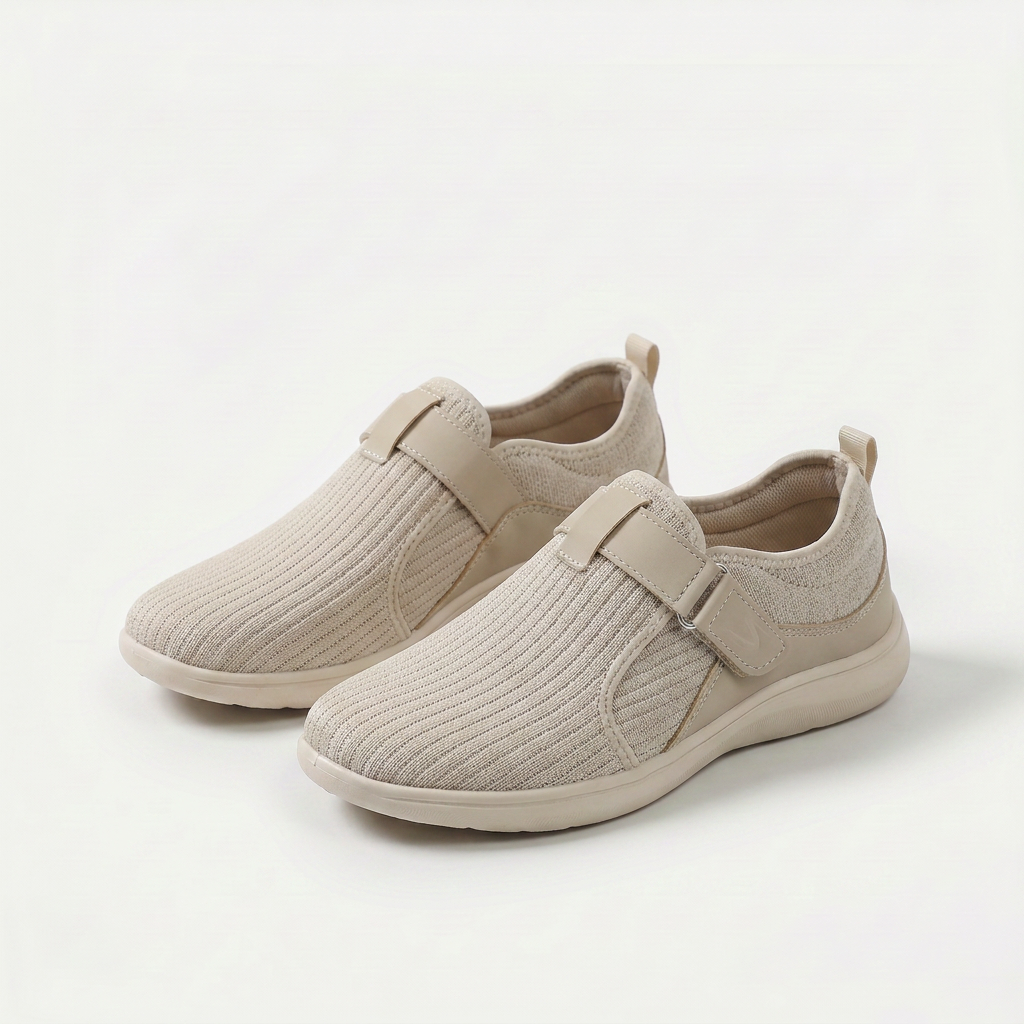Anke | Verstelbare Comfort-Sneaker met Extra Brede Pasvorm – Moeiteloos aan- en uittrekken