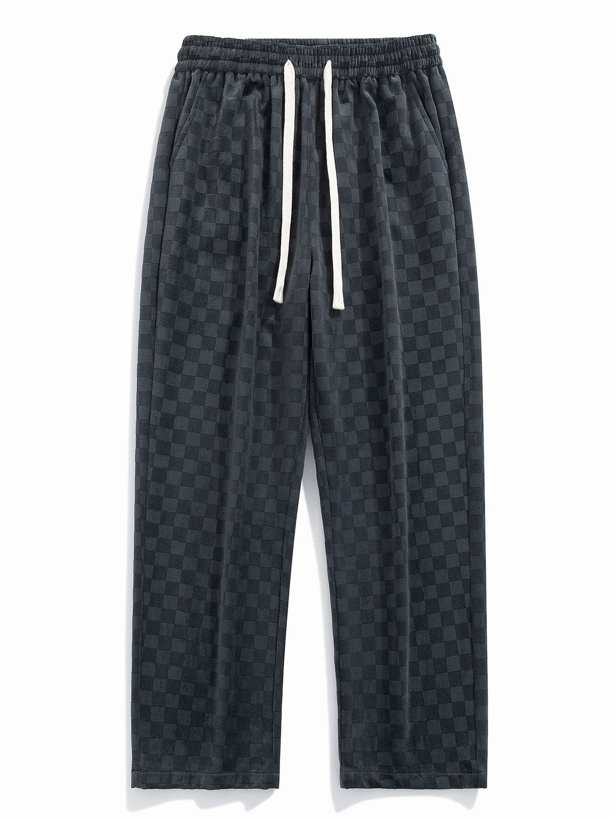 Arne | Geblokte broek straight leg