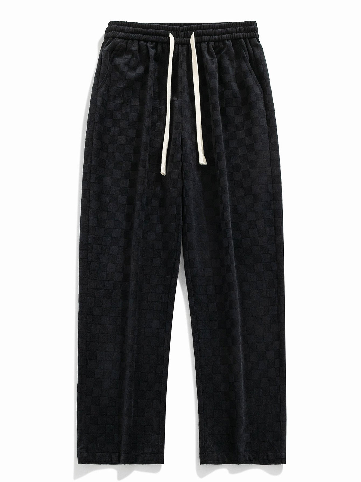 Arne | Geblokte broek straight leg