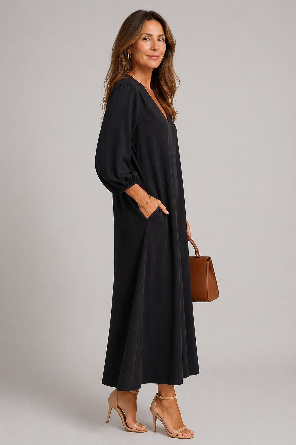 Luna | Noir Jurk