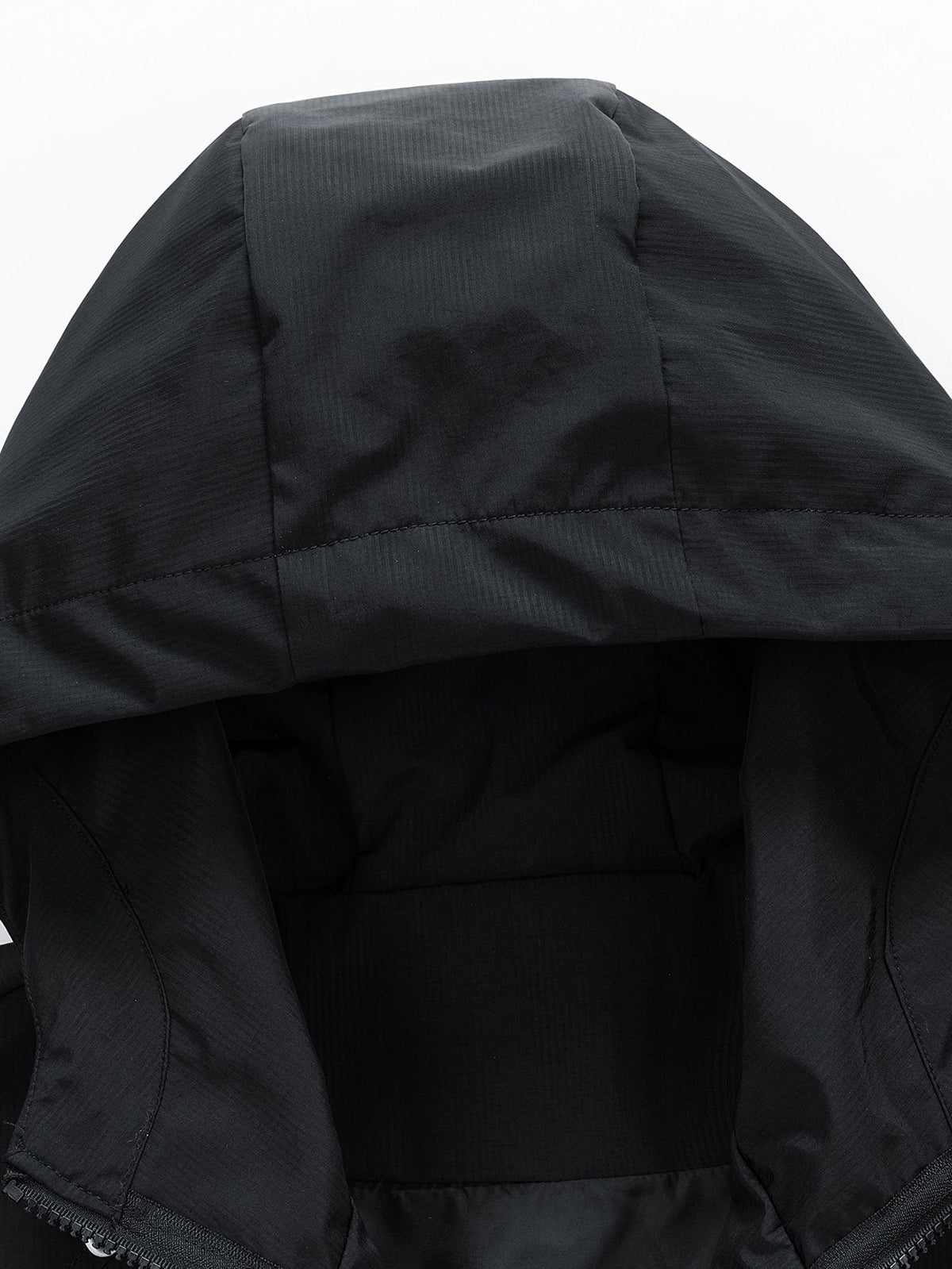 Bart | Nylon windjack met capuchon en halve rits