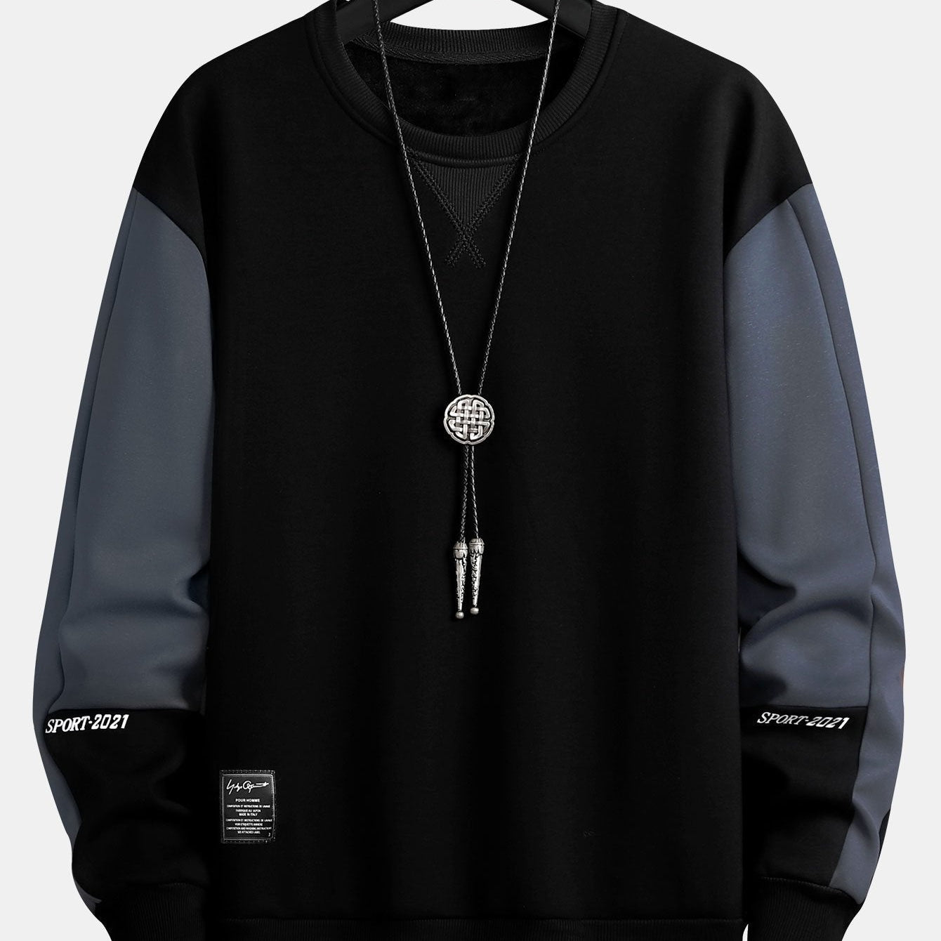 Bart | Sweater met kleurvlakken en ronde hals