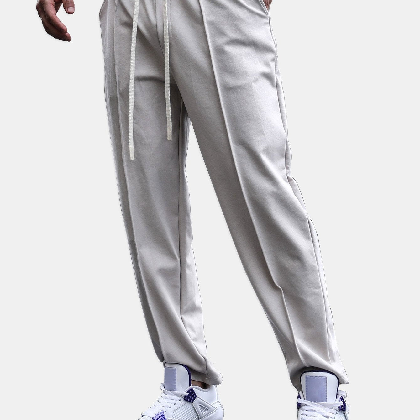 Bart | Tapered joggingbroek met pijpvouw