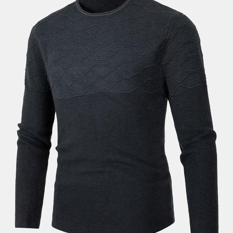 Benjamin | Slim-fit gebreide trui met ronde hals