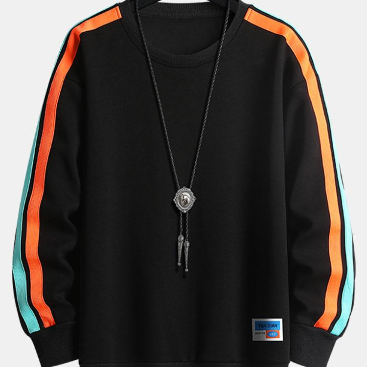 Benjamin | Sweater met contrastbanden en ronde hals