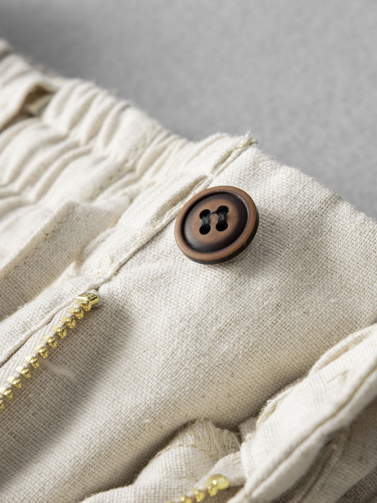 Bo | Linnen katoenen broek straight leg
