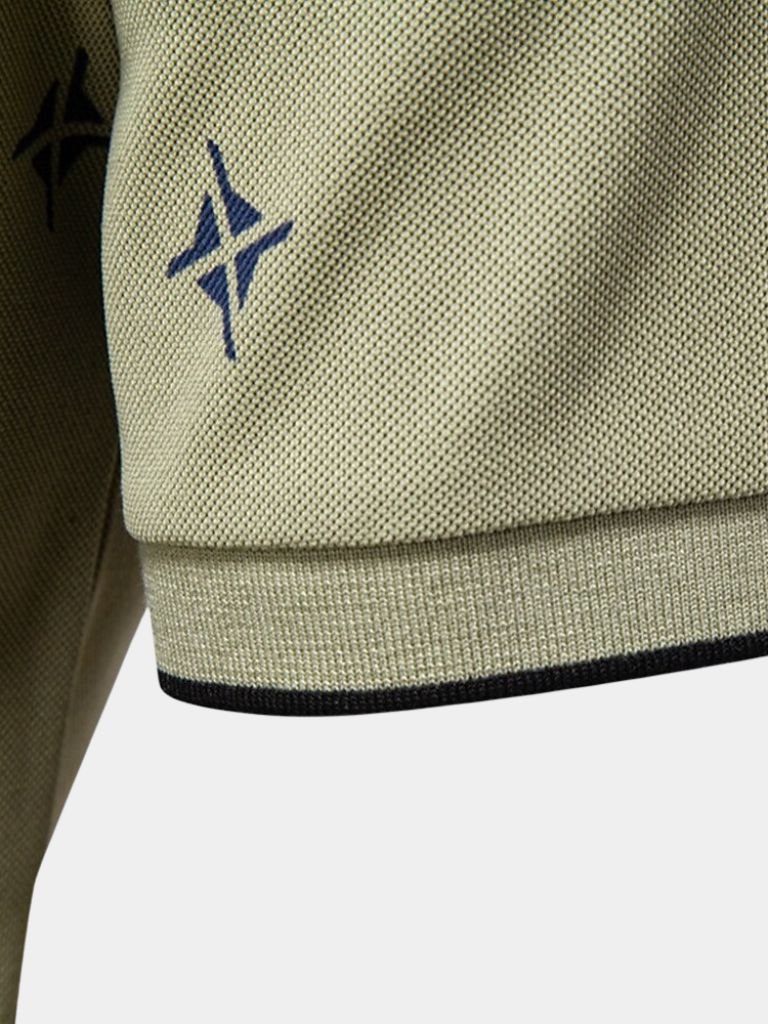 Boaz | Witte polo met print