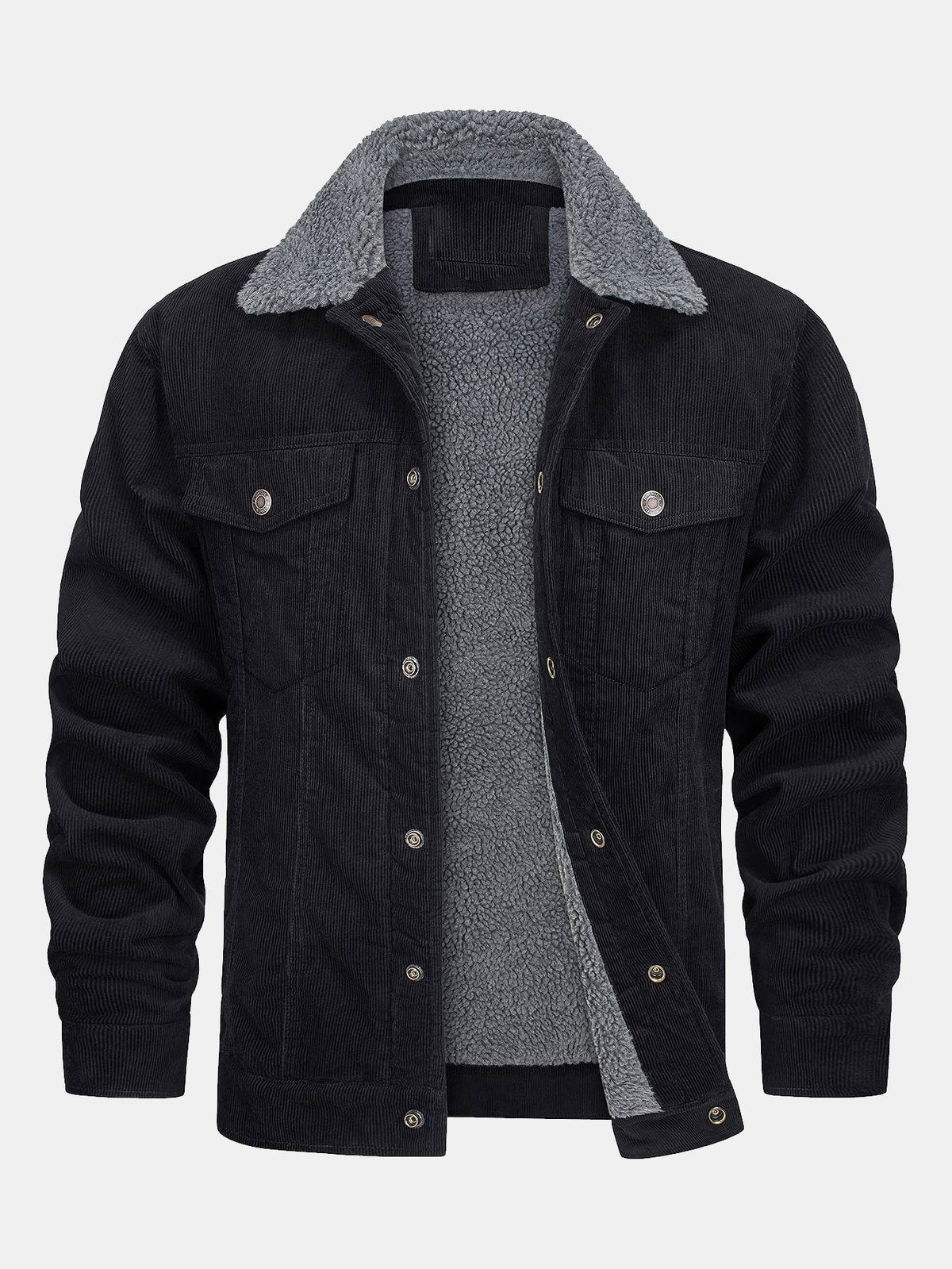 Bram | Corduroy jack met warme teddyvoering