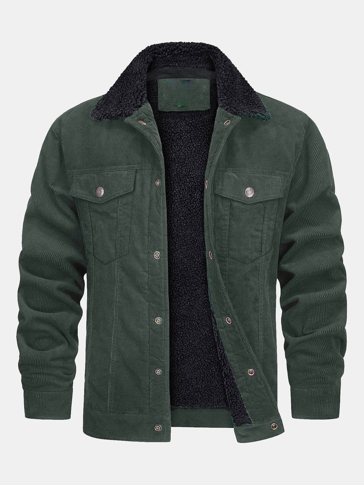 Bram | Corduroy jack met warme teddyvoering