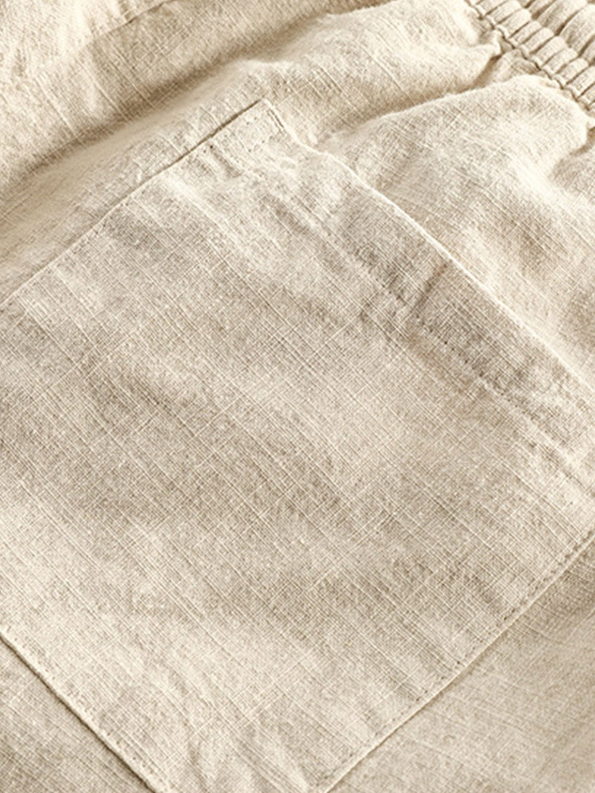 Cees | Linnen katoenen cropped broek
