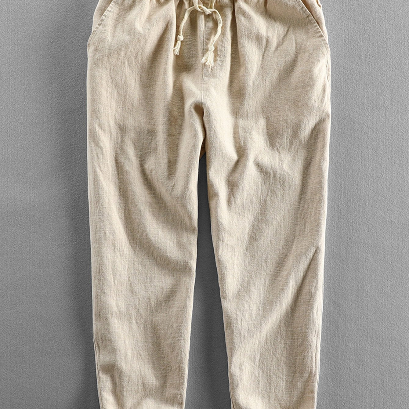 Cees | Linnen katoenen cropped broek