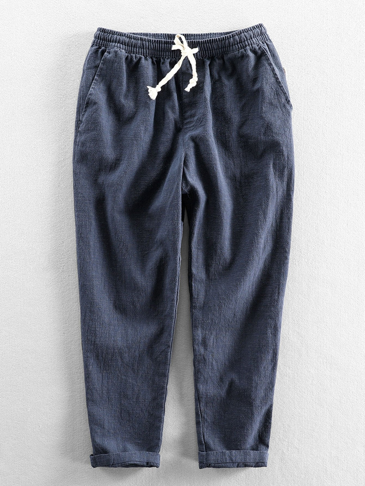 Cees | Linnen katoenen cropped broek