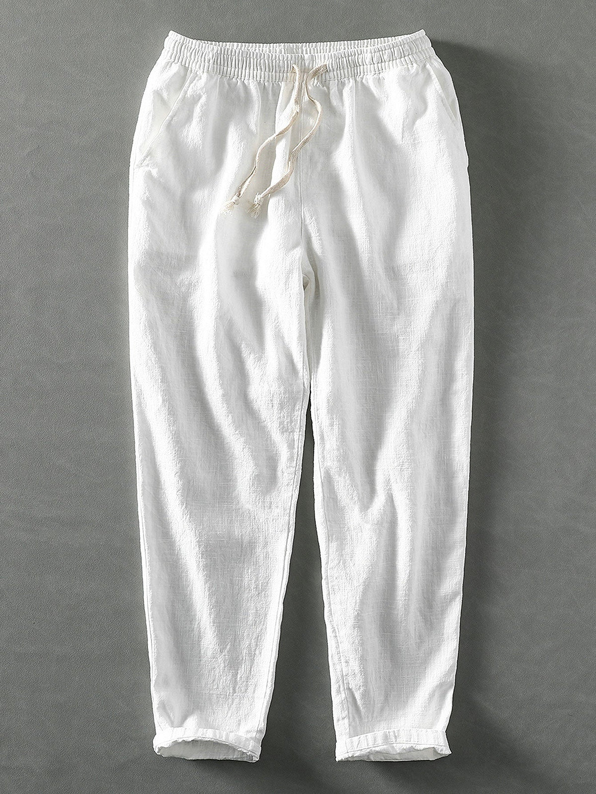 Cees | Linnen katoenen cropped broek