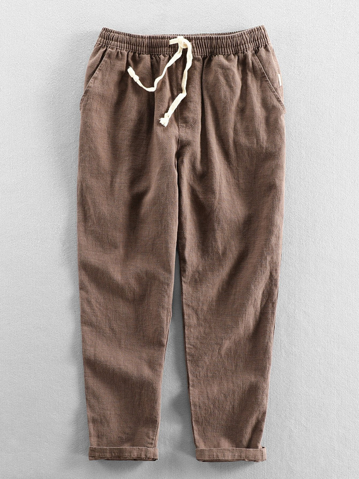 Cees | Linnen katoenen cropped broek