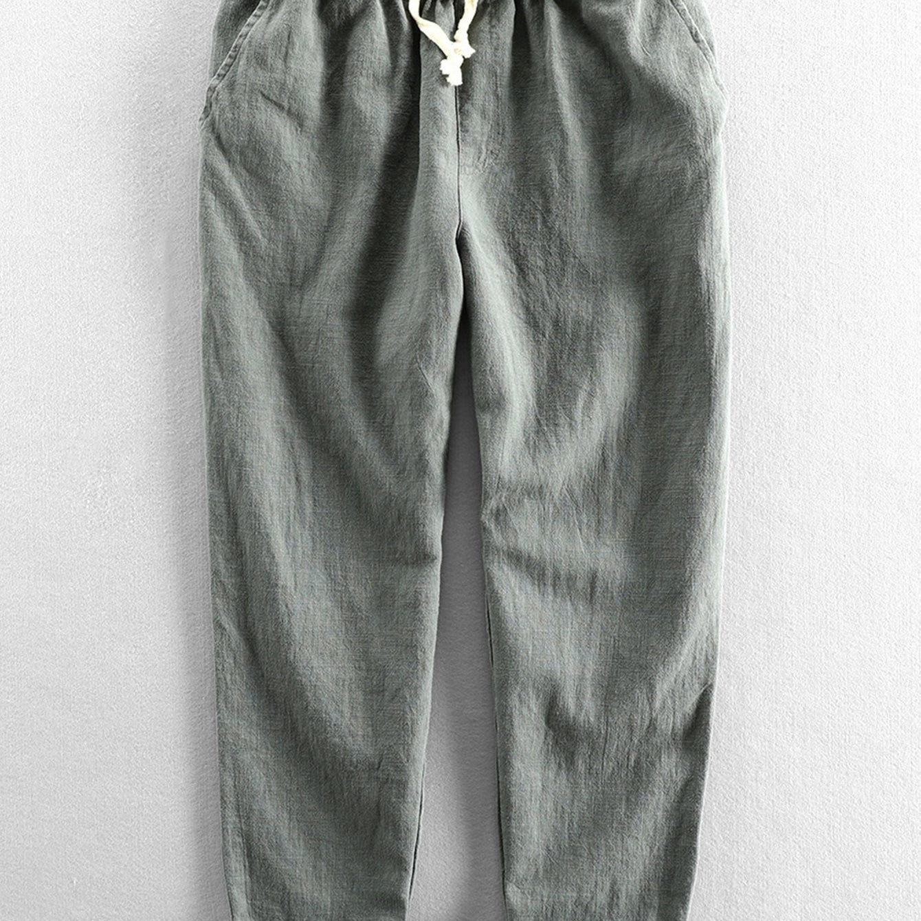 Cees | Linnen katoenen cropped broek