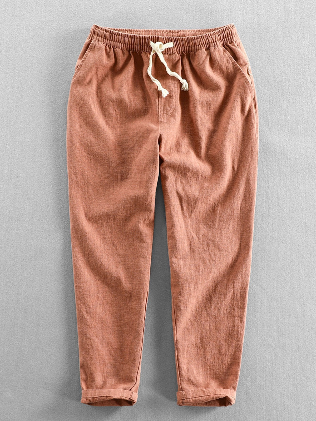 Cees | Linnen katoenen cropped broek