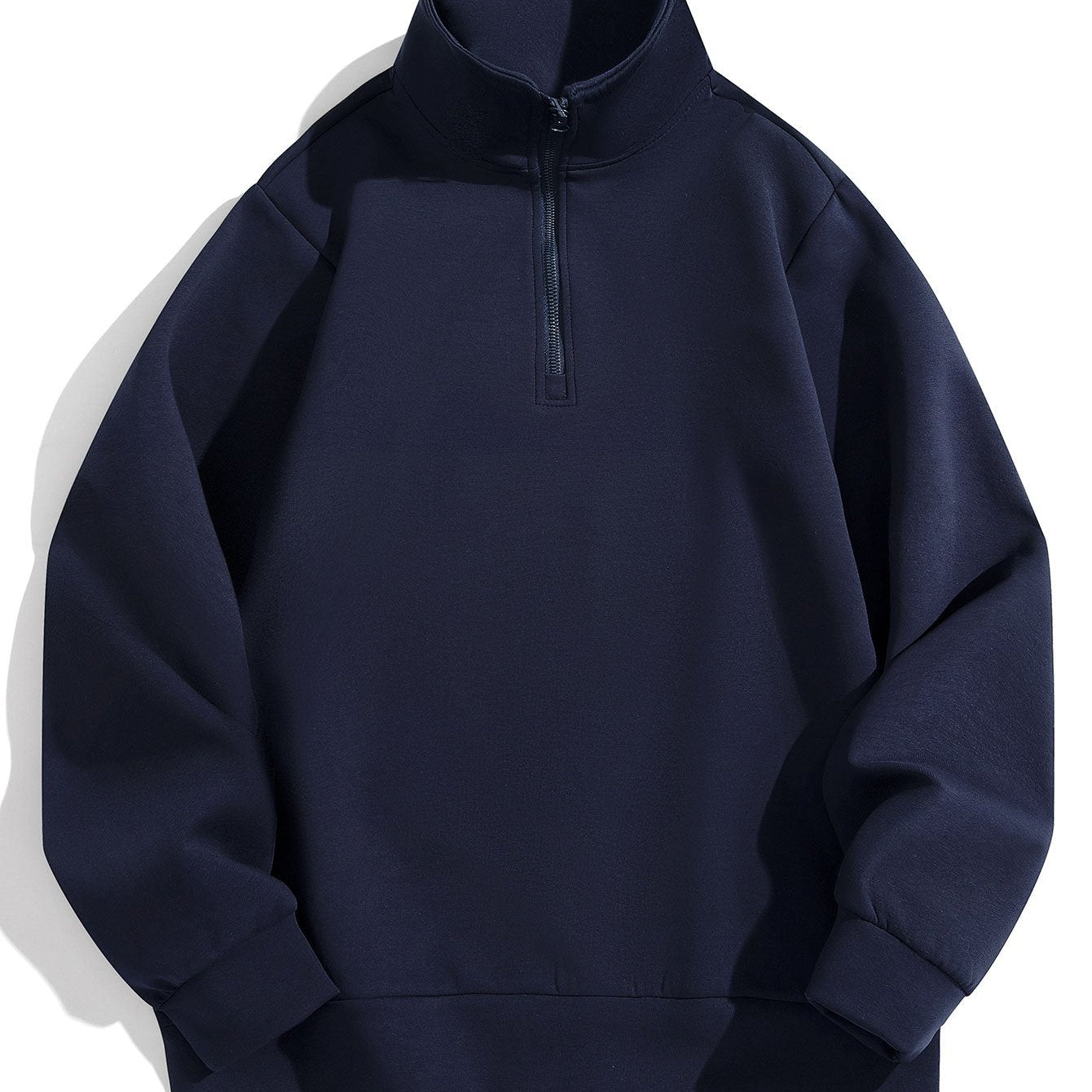 Colin | Sweater met hoge kraag en korte rits