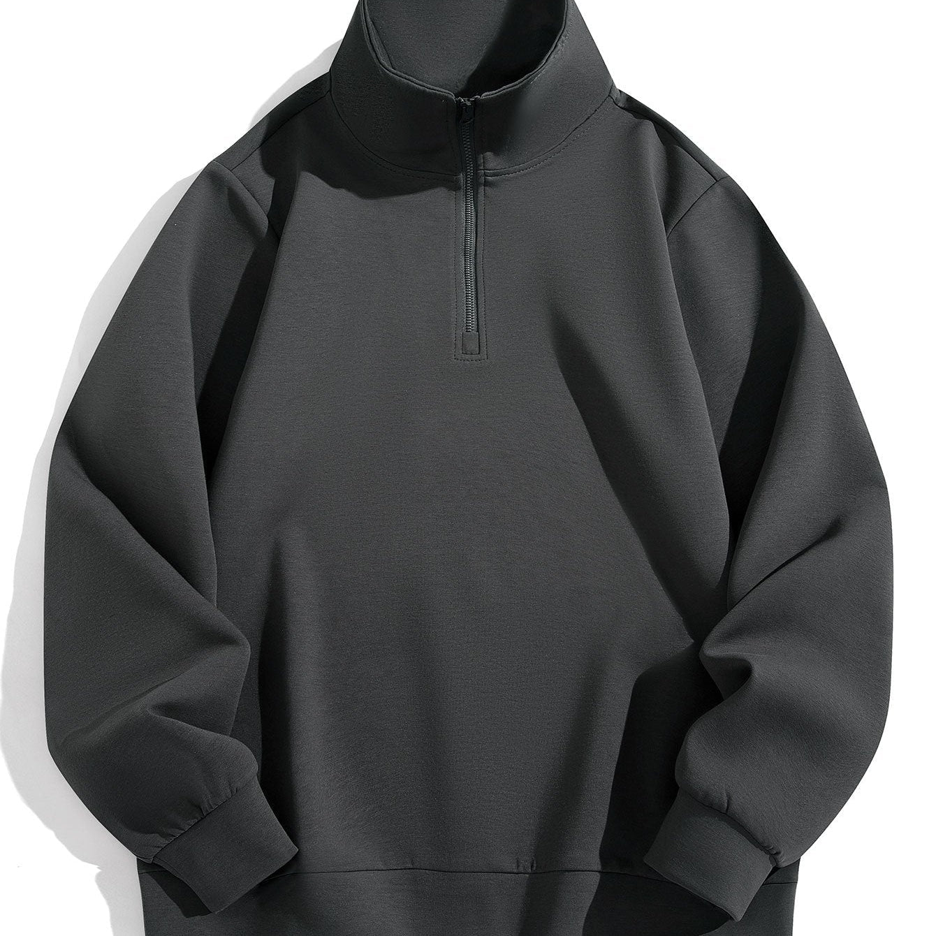 Colin | Sweater met hoge kraag en korte rits