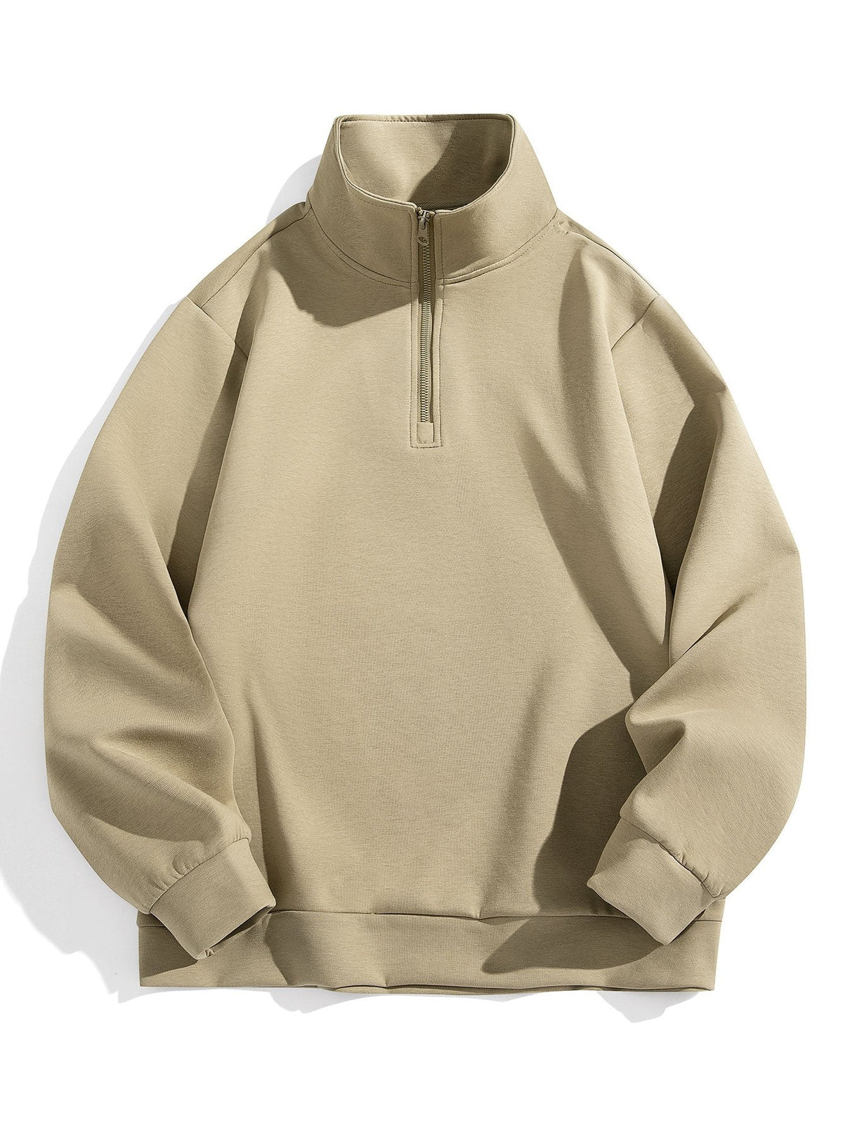Colin | Sweater met hoge kraag en korte rits