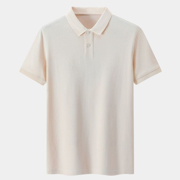 Constantijn | Lichtgrijze klassieke polo