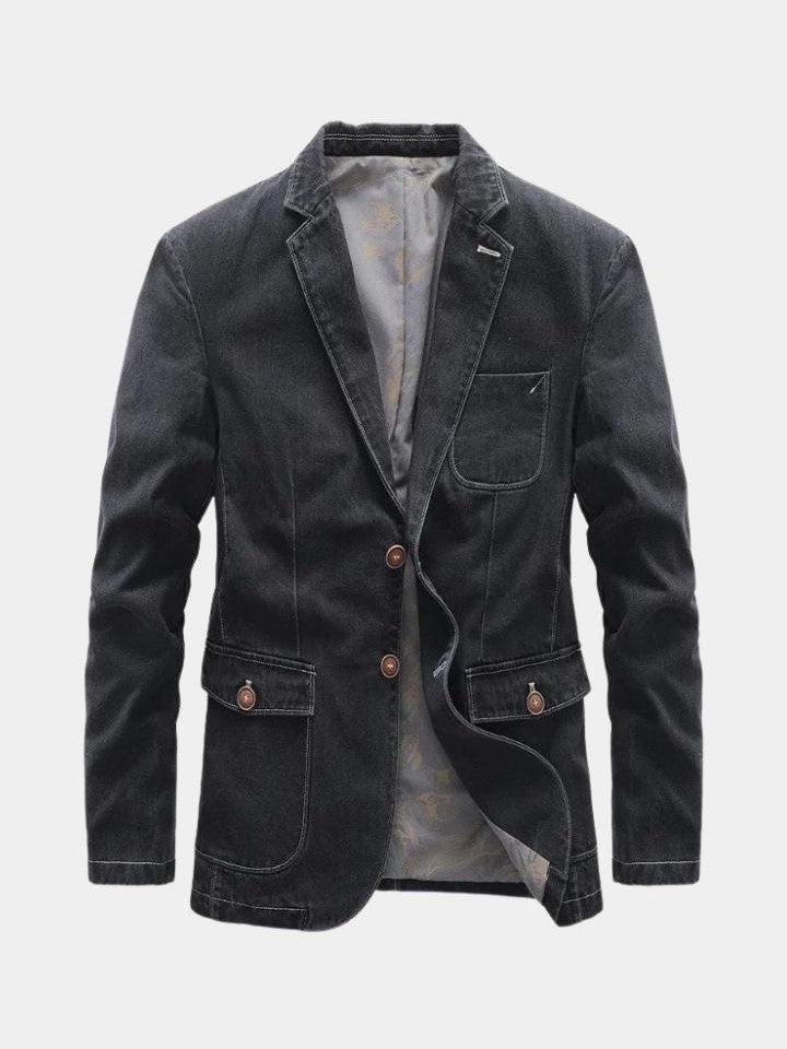 Siebe | Antracietgrijze casual blazer