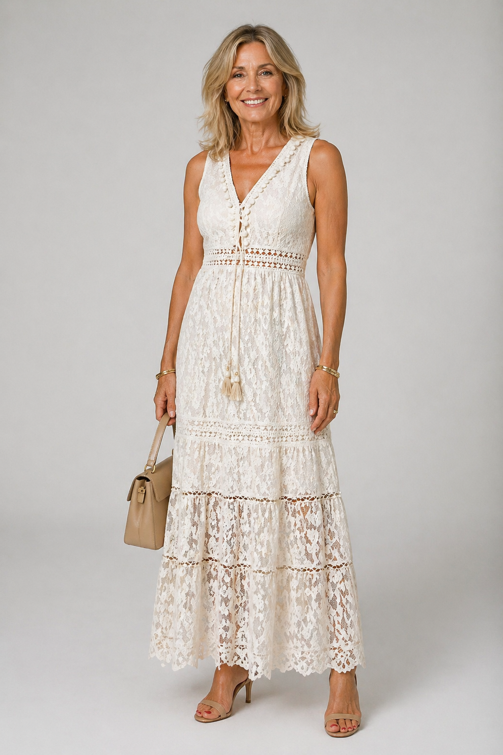 Elara | Beige Jurk