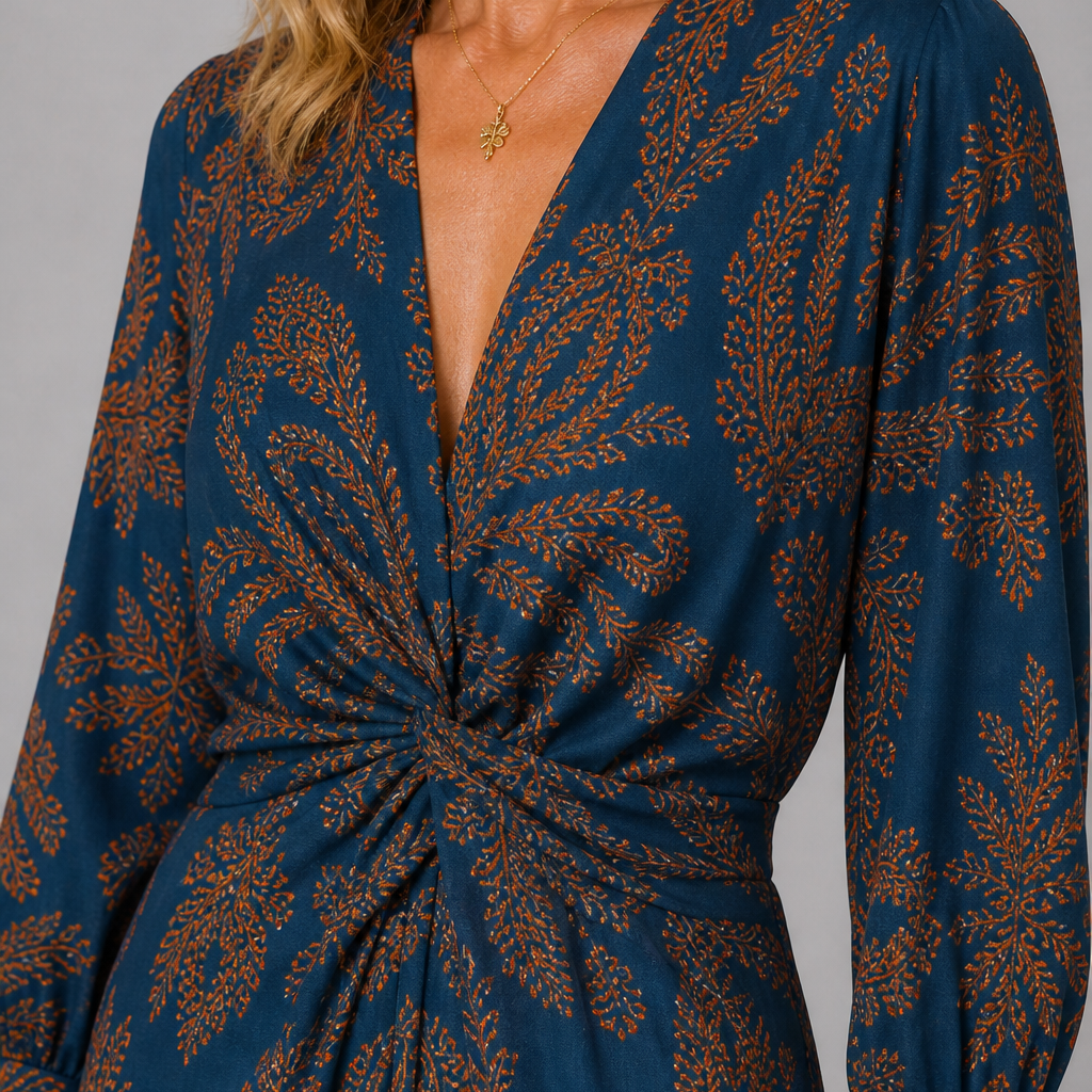 Midnight Bloom Jurk