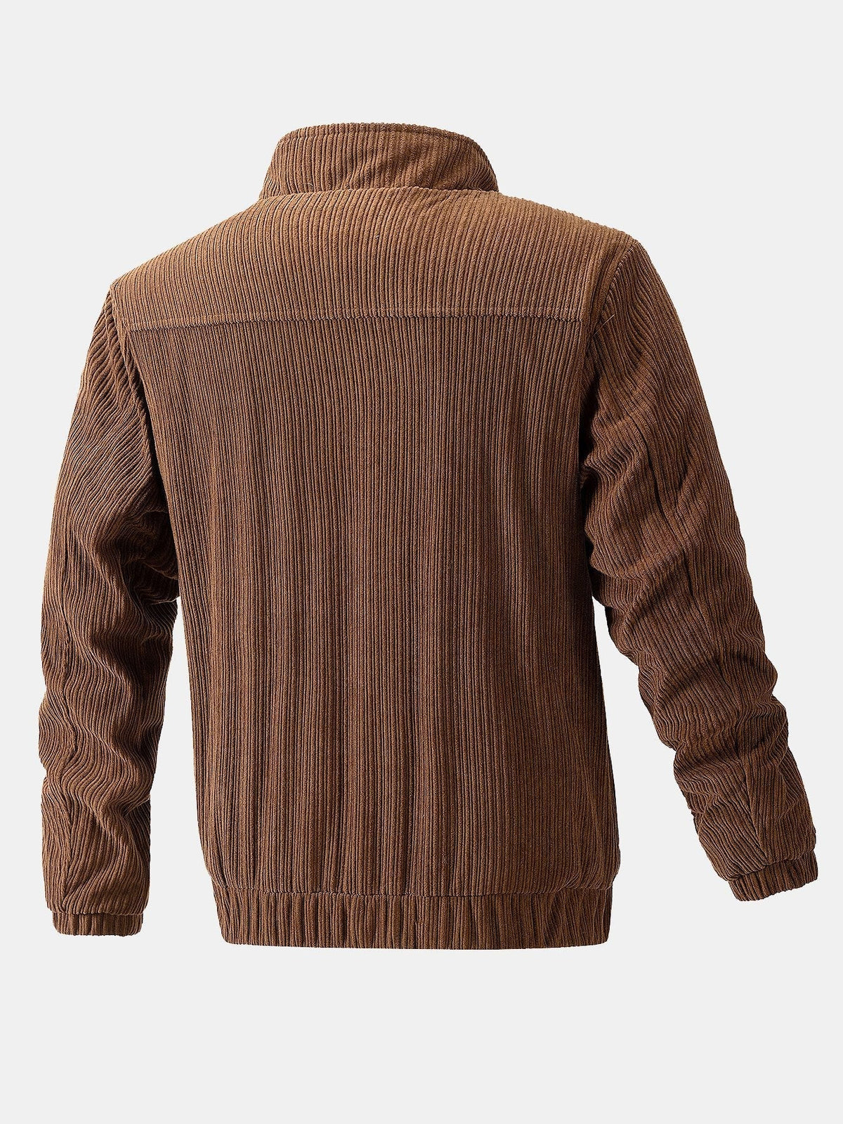 Dave | Corduroy jack met trechterkraag en rits