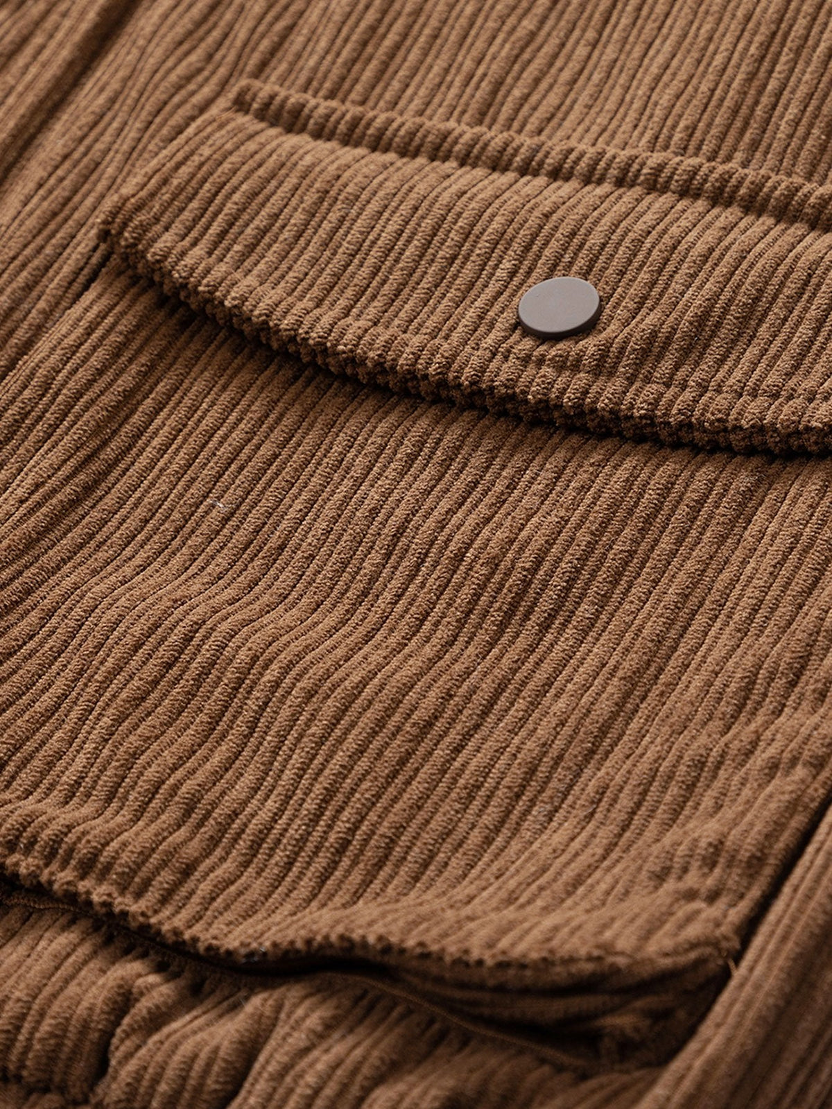 Dave | Corduroy jack met trechterkraag en rits