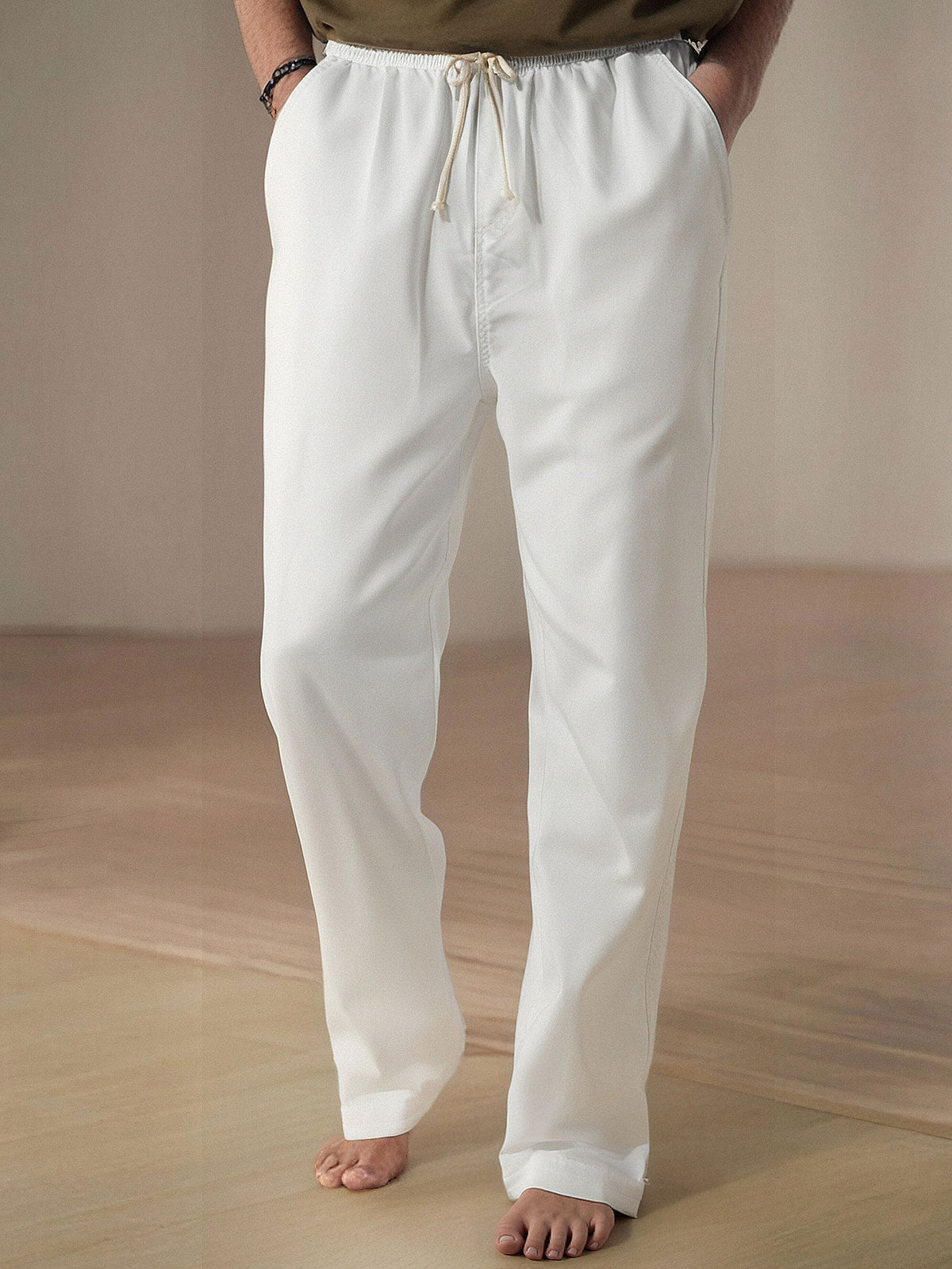 Dave | Linnen broek straight leg