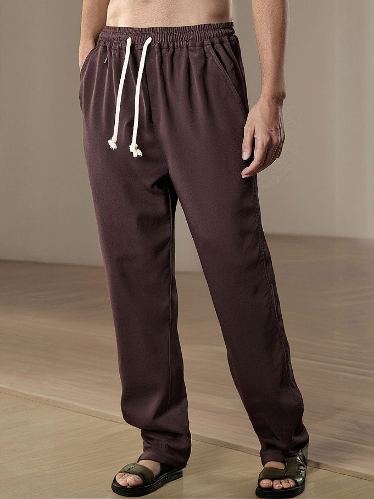 Dave | Linnen broek straight leg