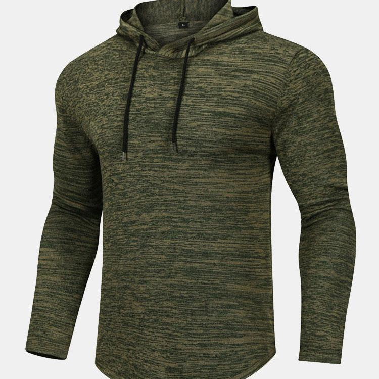 David | Slim-fit gebreide trui met capuchon