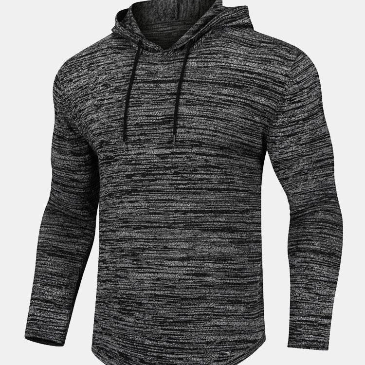 David | Slim-fit gebreide trui met capuchon