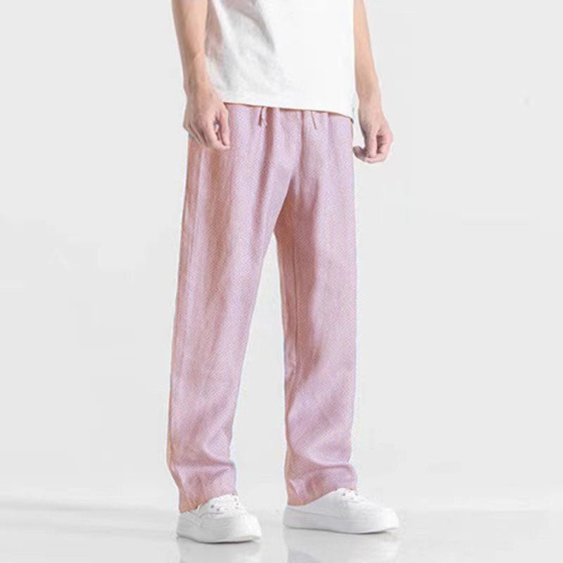 Jasper | Wijde linnen broek