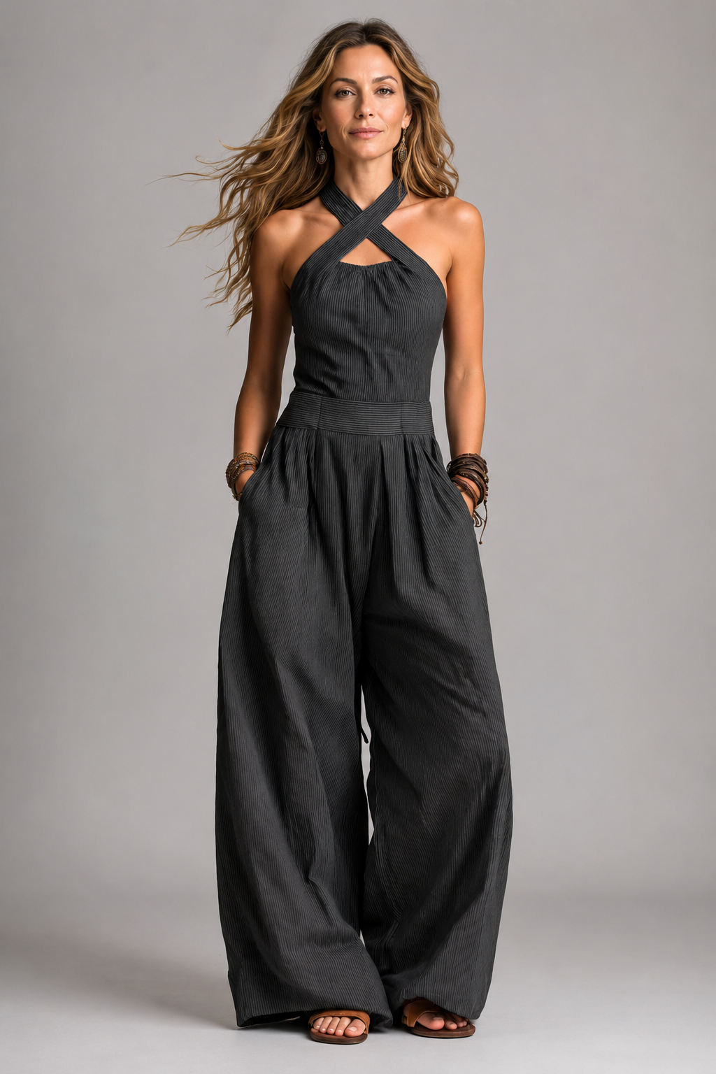 Debbie | Jumpsuit met halternek
