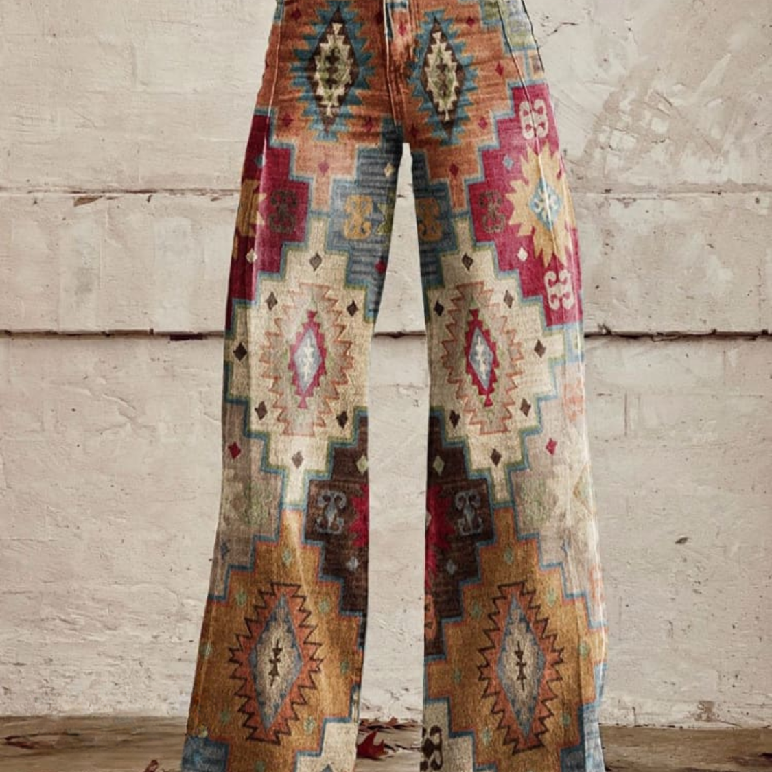 Denise | Retro chevron broek