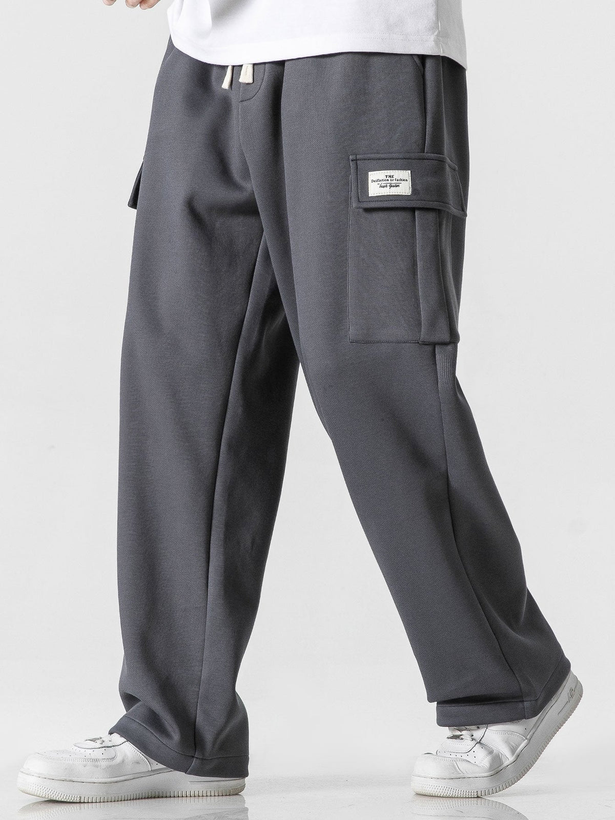 Dennis | Jersey cargo broek relax fit